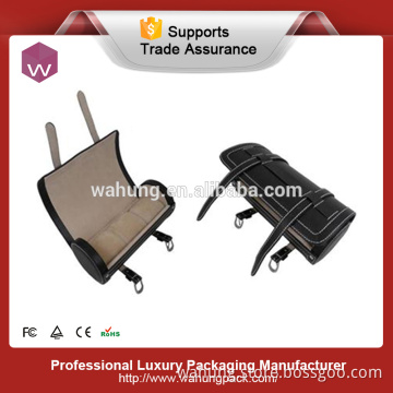 Fancy Black logoed leather gift box for 3 watches
